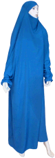 Jilbab Al-Haramayn une (1) piece - Couleur bleu petrole