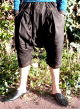 Pantalon Serwal confort en gabardine de coton pour homme - Taille M - Coloris noir