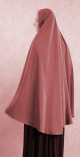 Grande cape - Hijab long de priere pour femme musulmane - Couleur Vieux Rose
