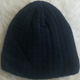 Bonnet d'hiver en laine noir pour homme