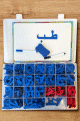 Boite alphabet arabe lettres magnetiques (350 pieces) et tableau magnetique (avec feutre effacable)